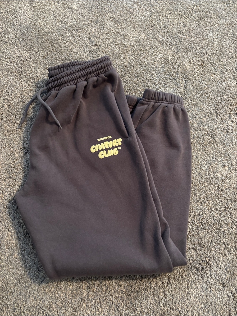 White Fox charcoal joggers